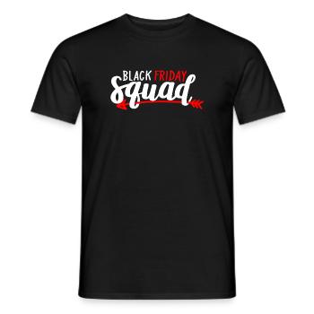 Black Friday Squad Tee - Men's T-Shirt - black - Front - AI Model Male 178 light (178cm)