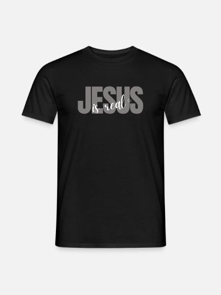Jesus is Real - Männer T-Shirt - Schwarz