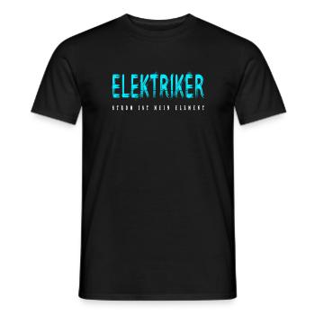 Elektriker Handwerker Design - Männer T-Shirt - Schwarz - Vorne - AI Model Male 178 light (178cm)