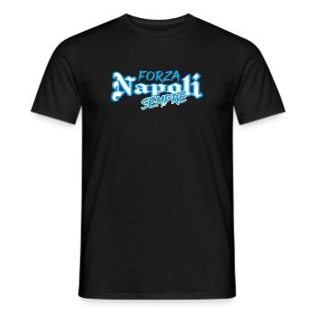 Fußball Neapel Forza Napoli sempre - Männer T-Shirt - Schwarz - Vorne - AI Model Male 178 light (178cm)