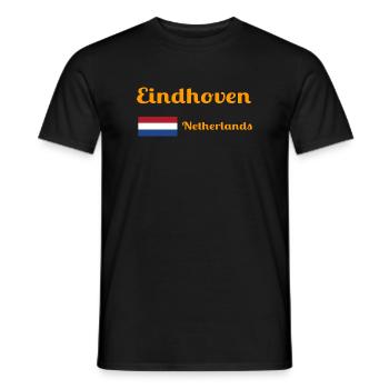 Eindhoven Netherlands- Stylish prints - Men's T-Shirt - black - Front - AI Model Male 178 light (178cm)