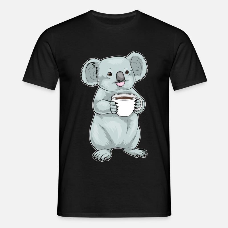Koala Coffee Mug - Men's T-Shirt - black