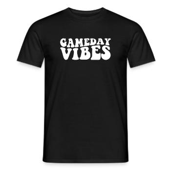 Spieltags-Vibes im Enthusiasten-Stil - Männer T-Shirt - Schwarz - Vorne - AI Model Male 178 light (178cm)