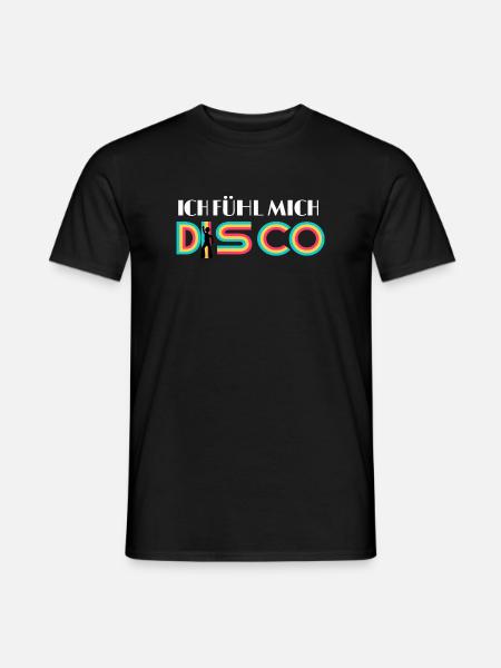 I FEEL DISCO, - Men's T-Shirt - black