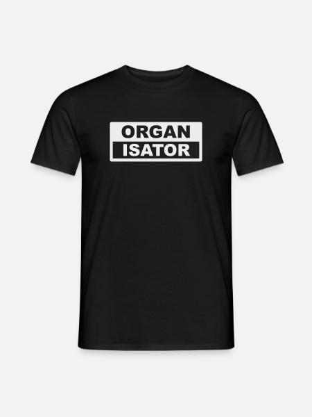 Organisator Typo-Kontrast - Männer T-Shirt - Schwarz