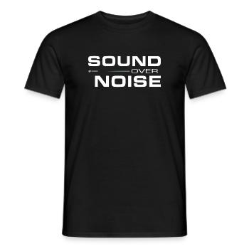Sound Over Noise - Männer T-Shirt - Schwarz - Vorne - AI Model Male 178 light (178cm)