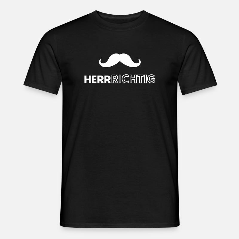 Ich bin ein Mann - Männer T-Shirt - Schwarz