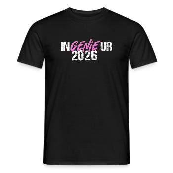 Ingenieur Genie Ingenieurabschluss Sponsion 2026 - Männer T-Shirt - Schwarz - Vorne - AI Model Male 178 light (178cm)