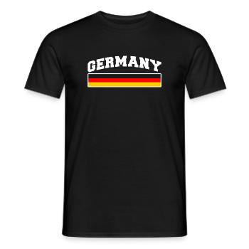 Germany Flag Germany - Men's T-Shirt - black - Front - AI Model Male 178 light (178cm)