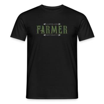 Farmer - Männer T-Shirt - Schwarz - Vorne - AI Model Male 178 light (178cm)