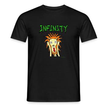 Infinity - Men's T-Shirt - black - Front - AI Model Male 178 light (178cm)