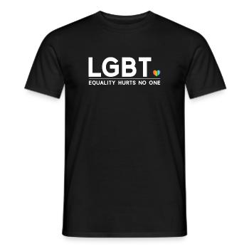 Pride Month - Equality Hurts No One - Men's T-Shirt - black - Front - AI Model Male 178 light (178cm)