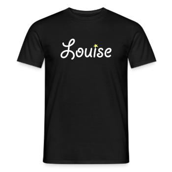 Louise - T-shirt homme - noir - Devant - AI Model Male 178 light (178cm)