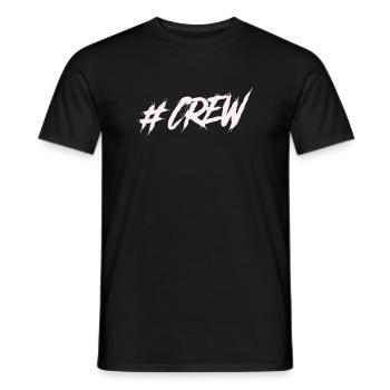#CREW Graffiti - Männer T-Shirt - Schwarz - Vorne - AI Model Male 178 light (178cm)