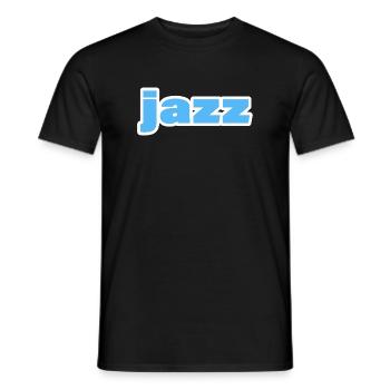 Jazz - Men's T-Shirt - black - Front - AI Model Male 178 light (178cm)