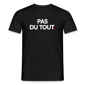Pas du tout - T-shirt homme - noir - Devant - AI Model Male 178 light (178cm)
