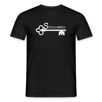 Stay Low Key Key Illustration - Men's T-Shirt - black - Front - AI Model Male 178 light (178cm)