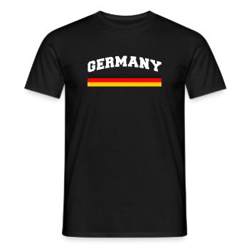 Germany Flag Germany - Men's T-Shirt - black - Front - AI Model Male 178 light (178cm)