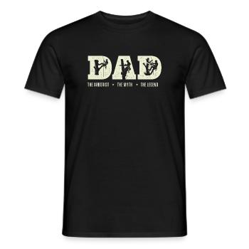 Der Arborist, die Legende – Lustiges Arborist-Geschenk - Männer T-Shirt - Schwarz - Vorne - AI Model Male 178 light (178cm)