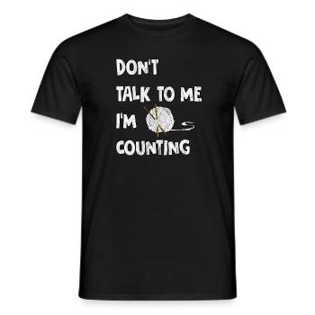 Crochet - Funny - Gift idea - Men's T-Shirt - black - Front - AI Model Male 178 light (178cm)