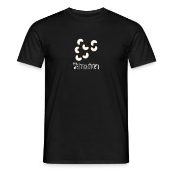 Vanillekipferl - Ein Klassiker zu Weihnachten - Männer T-Shirt - Schwarz - Vorne - AI Model Male 178 light (178cm)