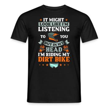 Dirt Bike Motocross Électrique Riding MX Rider - T-shirt homme - noir - Devant - AI Model Male 178 light (178cm)