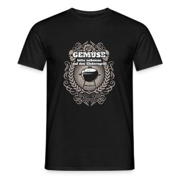 Grill - Männer T-Shirt - Schwarz - Vorne - AI Model Male 178 light (178cm)