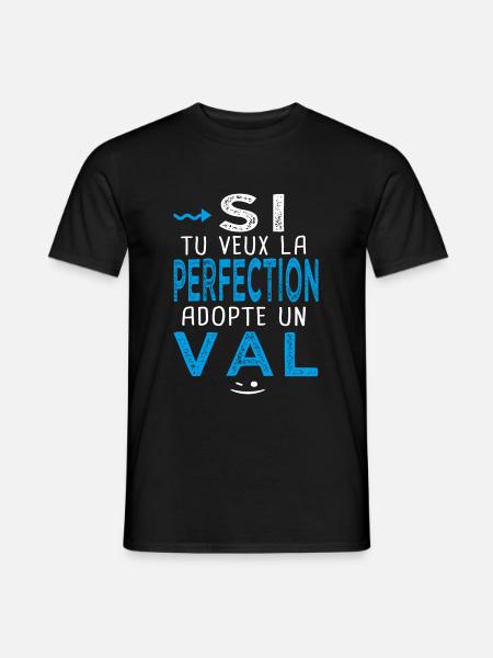 perfection adopte un Val Cadeau Valerian Valentin - T-shirt homme - noir