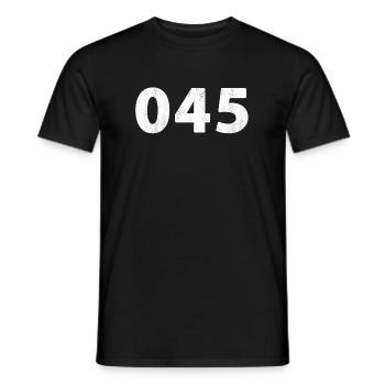 045 Heerlen Hoensbroek Kerkrade Brunssum Landgraaf - T-shirt homme - noir - Devant - AI Model Male 178 light (178cm)