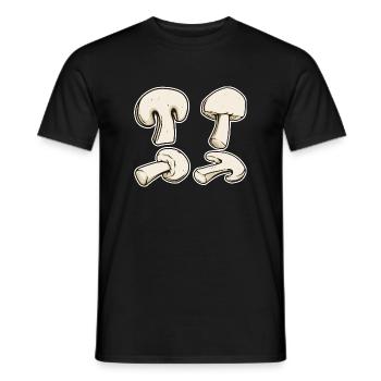 Champignon Kostüm Pilz Klamotten Karneval Pilze - Männer T-Shirt - Schwarz - Vorne - AI Model Male 178 light (178cm)