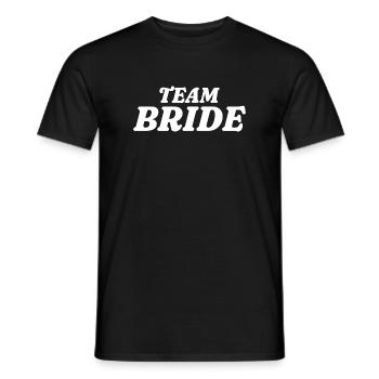 Team Bride - Men's T-Shirt - black - Front - AI Model Male 178 light (178cm)