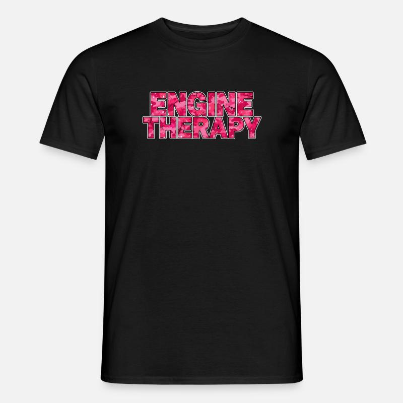 Engine Therapy Car Scene Style - Men’s T-shirt - black