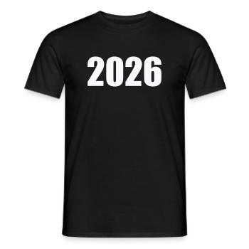 2026 - T-shirt homme - noir - Devant - AI Model Male 178 light (178cm)