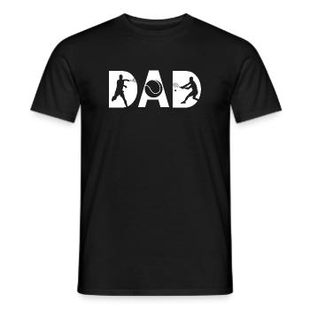 tennis dad Papa Tennis Vater Tennis - Männer T-Shirt - Schwarz - Vorne - AI Model Male 178 light (178cm)