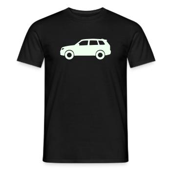 Pastel Car Silhouette - Men's T-Shirt - black - Front - AI Model Male 178 light (178cm)