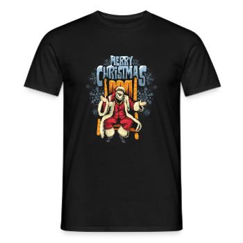 Cadeaux de Noël Noël - T-shirt homme - noir - Devant - AI Model Male 178 light (178cm)