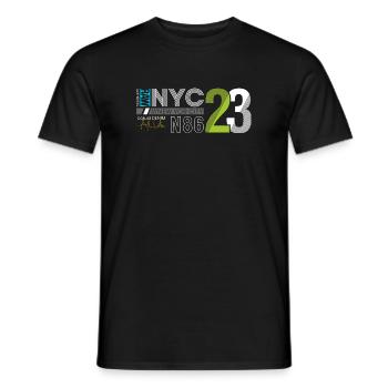 Urban Streetwear Numéro 86 Design - T-shirt homme - noir - Devant - AI Model Male 178 light (178cm)