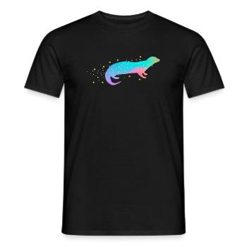 Sea Otter Gradient - Men's T-Shirt - black - Front - AI Model Male 178 light (178cm)