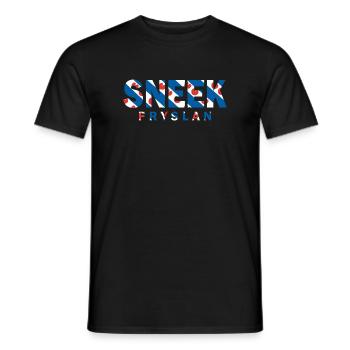 Sneek Friesland Fryslan Flagge Shirt, Hoodie, Bag - Männer T-Shirt - Schwarz - Vorne - AI Model Male 178 light (178cm)