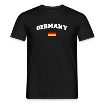 Germany Flagge Deutschland - Männer T-Shirt - Schwarz - Vorne - AI Model Male 178 light (178cm)
