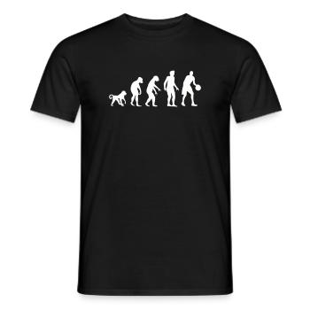 Evolution der Basketball-Progression - Männer T-Shirt - Schwarz - Vorne - AI Model Male 178 light (178cm)