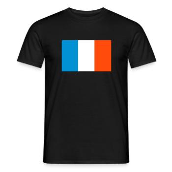 France - Men's T-Shirt - black - Front - AI Model Male 178 light (178cm)