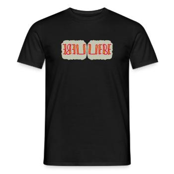 Herzliche Liebe Reflexionen - Männer T-Shirt - Schwarz - Vorne - AI Model Male 178 light (178cm)