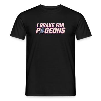 Ich bremse für Tauben - Männer T-Shirt - Schwarz - Vorne - AI Model Male 178 light (178cm)