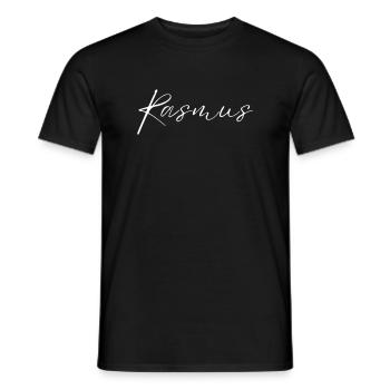 T-shirt Rasmus Nom cadeau pour hommes - T-shirt homme - noir - Devant - AI Model Male 178 light (178cm)
