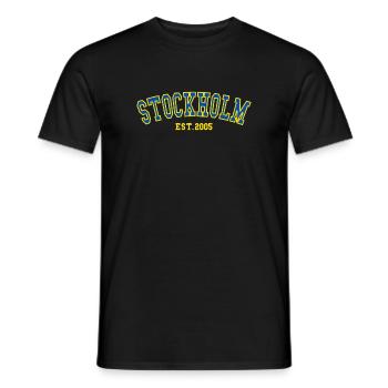 Stockholm Est.2005 - T-shirt homme - noir - Devant - AI Model Male 178 light (178cm)