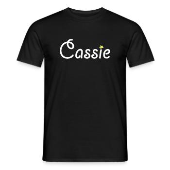 Cassie - T-shirt homme - noir - Devant - AI Model Male 178 light (178cm)
