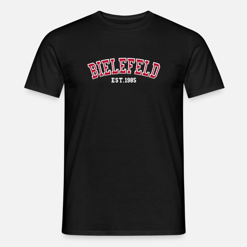 Bielefeld gegründet 1985 - Männer T-Shirt - Schwarz