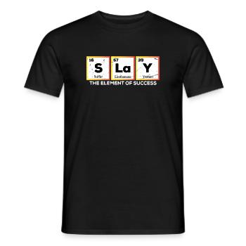 Funny Chemistry Periodic Table Words Slay - Männer T-Shirt - Schwarz - Vorne - AI Model Male 178 light (178cm)