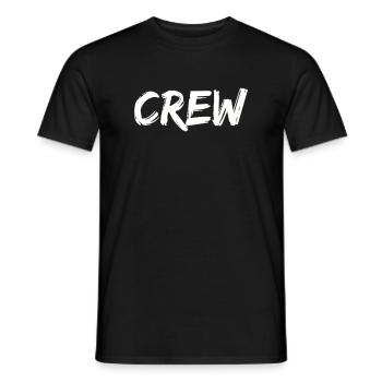 équipage - T-shirt homme - noir - Devant - AI Model Male 178 light (178cm)